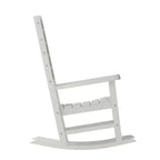 Merrick Lane Contemporary Rocking Chair, All-Weather HDPE Indoor/Outdoor Rocker