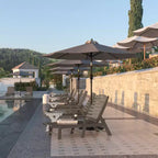 Flash Furniture Monterey Sedia a Sdraio Regolabile Adirondack con Portabicchieri - Sedia da Giardino in HDPE per Interni ed Esterni Resistente alle Intemperie