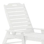 Flash Furniture Monterey Sedia a Sdraio Regolabile Adirondack con Portabicchieri - Sedia da Giardino in HDPE per Interni ed Esterni Resistente alle Intemperie