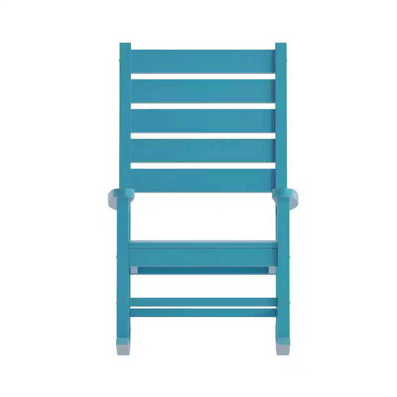 Sedia a Dondolo Contemporanea Manchester Flash Furniture, in HDPE per Interni ed Esterni
