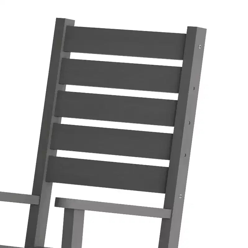 Sedia a Dondolo Contemporanea Manchester Flash Furniture, in HDPE per Interni ed Esterni