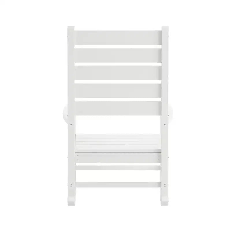 Sedia a Dondolo Contemporanea Manchester Flash Furniture, in HDPE per Interni ed Esterni