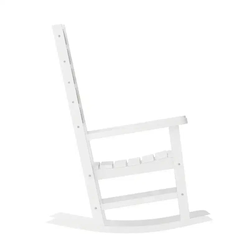 Sedia a Dondolo Contemporanea Manchester Flash Furniture, in HDPE per Interni ed Esterni
