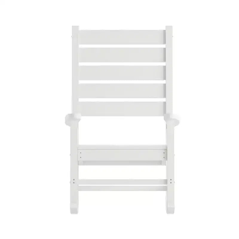 Sedia a Dondolo Contemporanea Manchester Flash Furniture, in HDPE per Interni ed Esterni