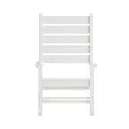 Sedia a Dondolo Contemporanea Manchester Flash Furniture, in HDPE per Interni ed Esterni