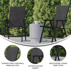 Flash Furniture Paladin Outdoor Folding Patio Sling Chair (2 Pack)