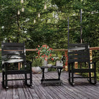 Tavolino laterale pieghevole per esterni Flash Furniture Halifax, tavolino laterale Adirondack portatile in HDPE per tutte le stagioni