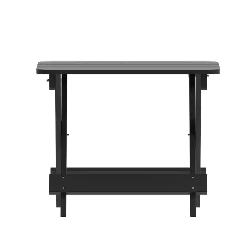 Tavolino laterale pieghevole per esterni Flash Furniture Halifax, tavolino laterale Adirondack portatile in HDPE per tutte le stagioni