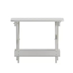 Tavolino laterale pieghevole per esterni Flash Furniture Halifax, tavolino laterale Adirondack portatile in HDPE per tutte le stagioni
