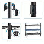 VIPEK R4 Rolling Garment Rack Heavy Duty Clothes Rack with Double Rods and Lockable Wheels