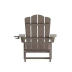 Flash Furniture Newport Sedia Adirondack con portabicchieri, sedia Adirondack in HDPE resistente alle intemperie