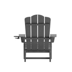 Flash Furniture Newport Sedia Adirondack con portabicchieri, sedia Adirondack in HDPE resistente alle intemperie