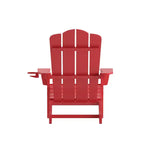 Flash Furniture Newport Sedia Adirondack con portabicchieri, sedia Adirondack in HDPE resistente alle intemperie