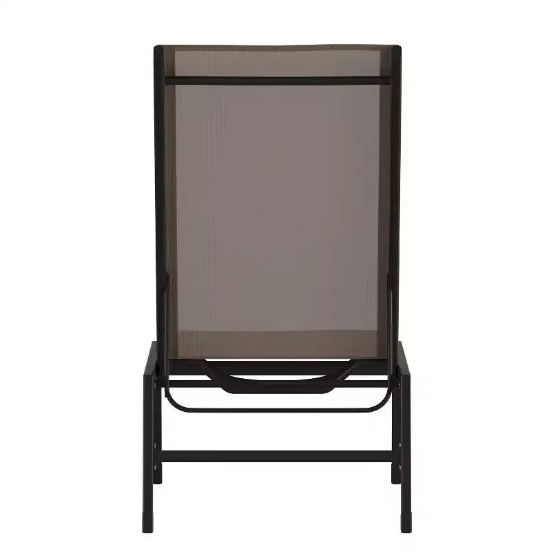 Flash Furniture Brazos Adjustable Chaise Lounge Chair, All-Weather Outdoor Five-Position Recliner
