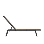 Flash Furniture Brazos Adjustable Chaise Lounge Chair, All-Weather Outdoor Five-Position Recliner