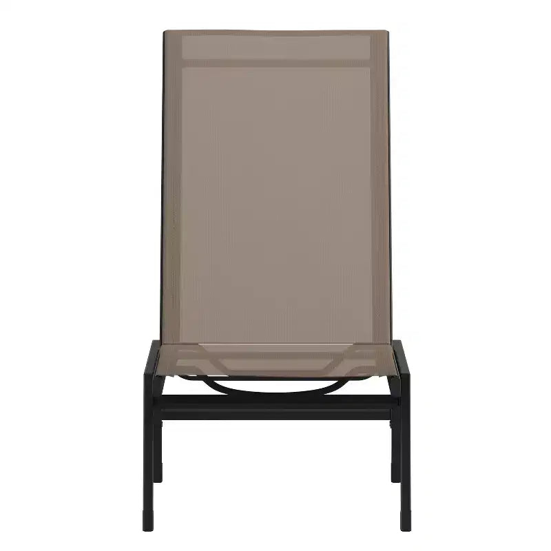 Flash Furniture Brazos Adjustable Chaise Lounge Chair, All-Weather Outdoor Five-Position Recliner
