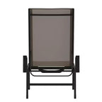 Flash Furniture Brazos Sedia a Sdraio Regolabile con Braccioli, Reclinabile a Cinque Posizioni per Esterni e Tutte le Condizioni Atmosferiche