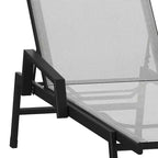Flash Furniture Brazos Sedia a Sdraio Regolabile con Braccioli, Reclinabile a Cinque Posizioni per Esterni e Tutte le Condizioni Atmosferiche