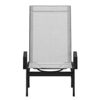 Flash Furniture Brazos Sedia a Sdraio Regolabile con Braccioli, Reclinabile a Cinque Posizioni per Esterni e Tutte le Condizioni Atmosferiche