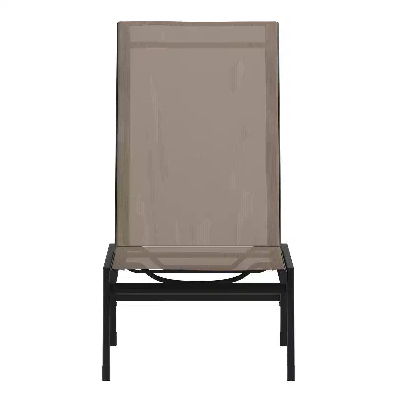 Flash Furniture Brazos Set of 2 Adjustable Chaise Lounge Chairs All-Weather Outdoor Five-Position Recliners