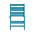 Flash Furniture Manchester Set of 2 Contemporary Rocking Chairs, All-Weather HDPE Indoor/Outdoor Rockers