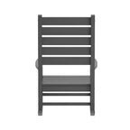 Flash Furniture Manchester Set of 2 Contemporary Rocking Chairs, All-Weather HDPE Indoor/Outdoor Rockers