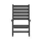 Flash Furniture Manchester Set of 2 Contemporary Rocking Chairs, All-Weather HDPE Indoor/Outdoor Rockers