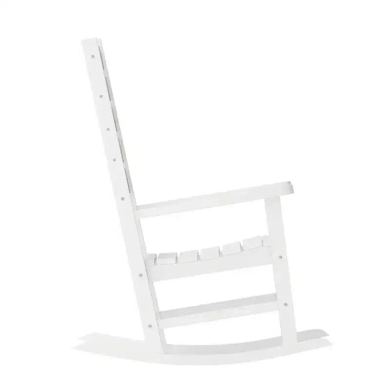 Flash Furniture Manchester Set of 2 Contemporary Rocking Chairs, All-Weather HDPE Indoor/Outdoor Rockers