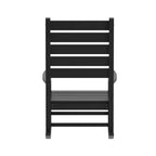 Flash Furniture Manchester Set of 2 Contemporary Rocking Chairs, All-Weather HDPE Indoor/Outdoor Rockers