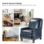 Set of 2 Deborah Modern Wooden Upholstery Modern Genuine Leather Recliner with Nailhead Trim for Living Room and Bedroom| ART OF LIVING DESIGNS
