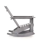 Sedia a dondolo Costway Patio Adirondack, per esterni, in HDPE resistente alle intemperie, capacità 150 kg, colore grigio