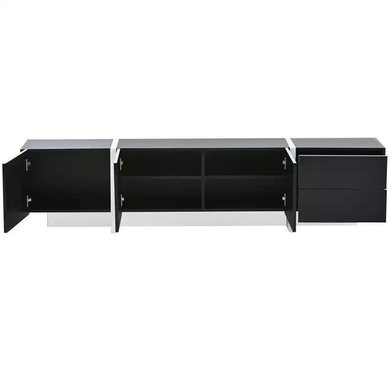 Modern TV Stand for TVs up to 80'' with High Gloss UV Surface-ModernLuxe