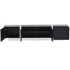 Modern TV Stand for TVs up to 80'' with High Gloss UV Surface-ModernLuxe