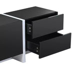 Modern TV Stand for TVs up to 80'' with High Gloss UV Surface-ModernLuxe