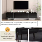 Modern TV Stand for TVs up to 80'' with High Gloss UV Surface-ModernLuxe