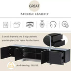 Modern TV Stand for TVs up to 80'' with High Gloss UV Surface-ModernLuxe