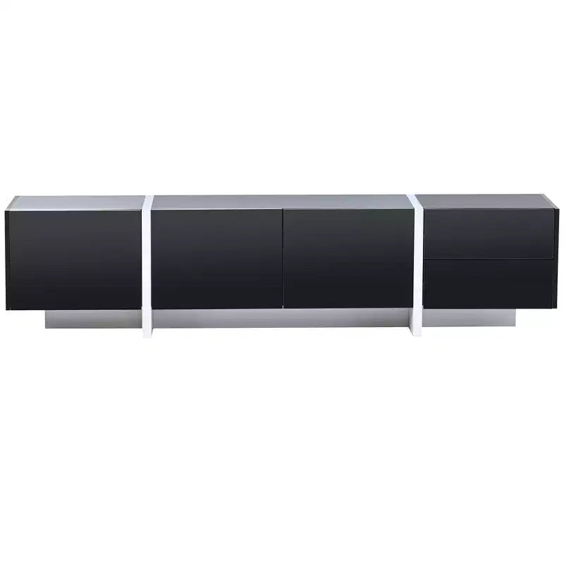 Modern TV Stand for TVs up to 80'' with High Gloss UV Surface-ModernLuxe