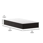 Flash Furniture Dream 10 Inch Hybrid Mattress, High Density Foam and Pocket Spring Mattress in a Box, CertiPur-US Certified Foam