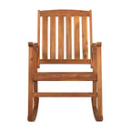 Sedia a dondolo da esterno Penny Classic in legno di acacia con schienale a doghe - JONATHAN Y