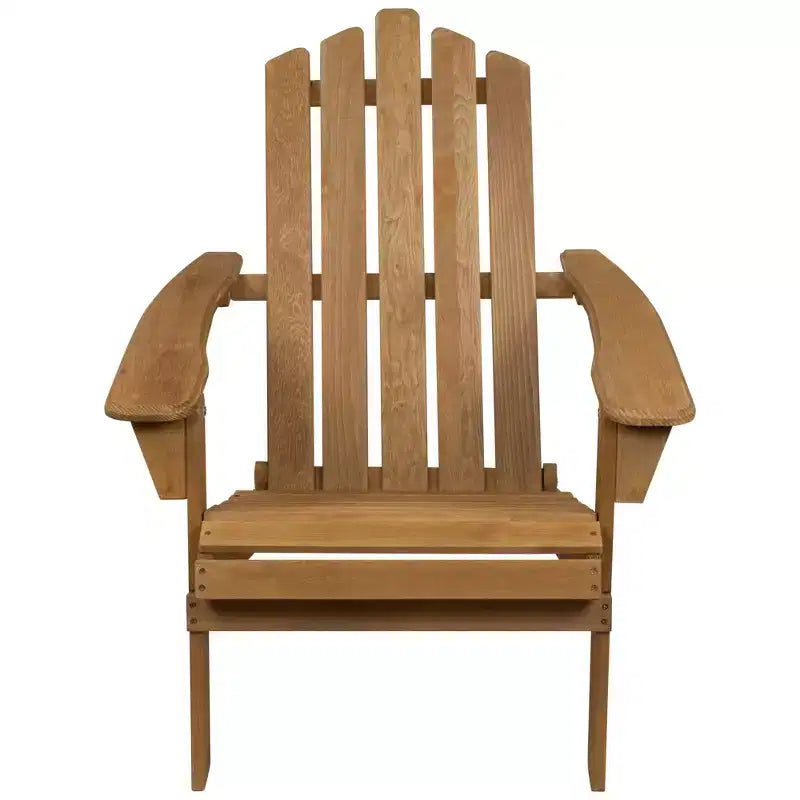 Northlight 36 Natural Stained Classic Folding Wood Adirondack Chair