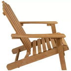 Northlight 36 Natural Stained Classic Folding Wood Adirondack Chair