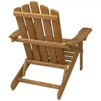 Northlight 36 Natural Stained Classic Folding Wood Adirondack Chair