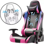 Gaming Office Chair PU Leather with Adjustable Headrest and Lumbar Pillow - GTRACING