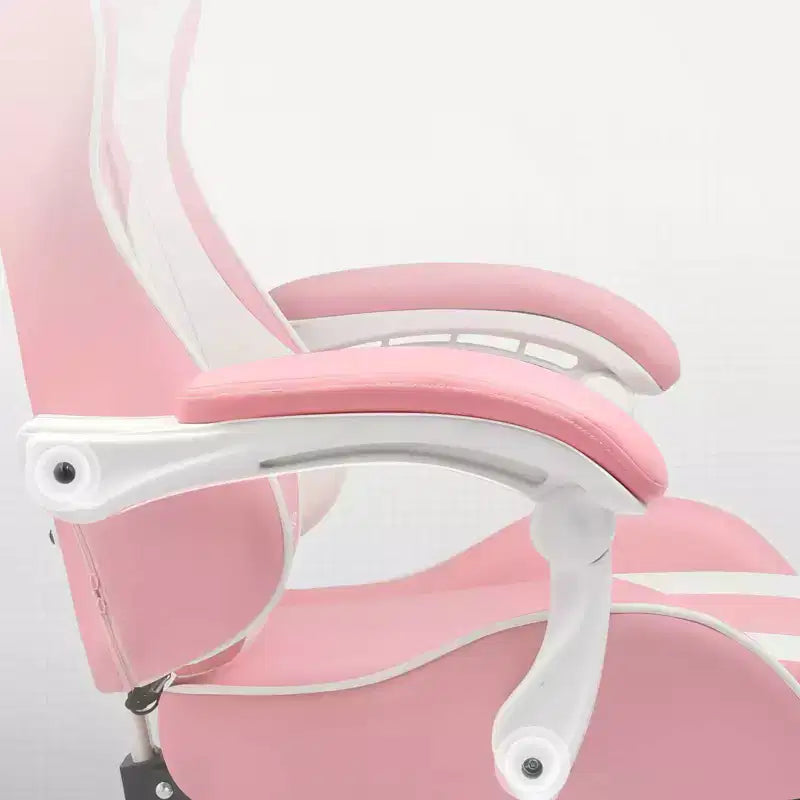 Sedia da Gaming con Poggiapiedi e Cuscino Massaggiante Lombare Ergonomico in Pelle PU - GTRACING