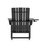Flash Furniture Halifax Adirondack Chair with Cup Holder, Weather Resistant HDPE Adirondack Chair