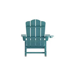 Flash Furniture Newport Adirondack Rocking Chair with Cup Holder, Weather Resistant HDPE Adirondack Rocking Chair