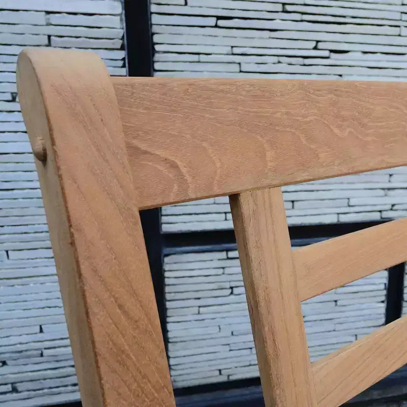Sedia a dondolo da esterno Sonoma Lane Alamo in teak con cuscino a cerniera e struttura