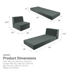 Novogratz The Flower Modular Chair and Lounger