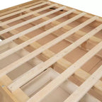 Wood Platform Bed with Underneath Storage and 2 Drawers-ModernLuxe