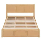 Wood Platform Bed with Underneath Storage and 2 Drawers-ModernLuxe